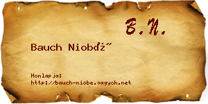 Bauch Niobé névjegykártya